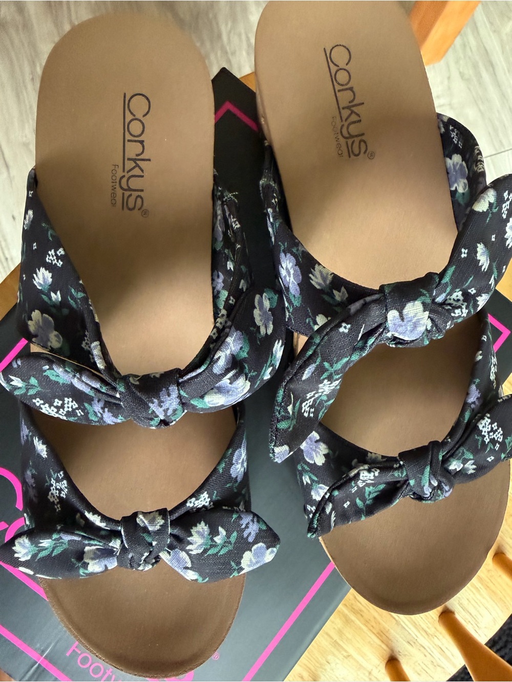 Corkys Women's Floral Knot-Detail Sandals